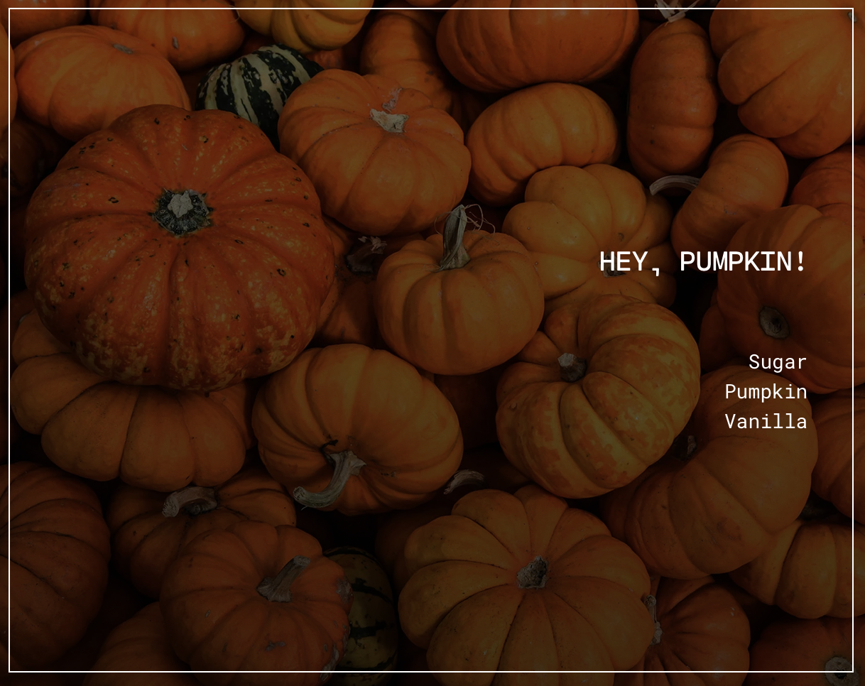 HEY, PUMPKIN! SOY CANDLE - 16 oz Butter Jar