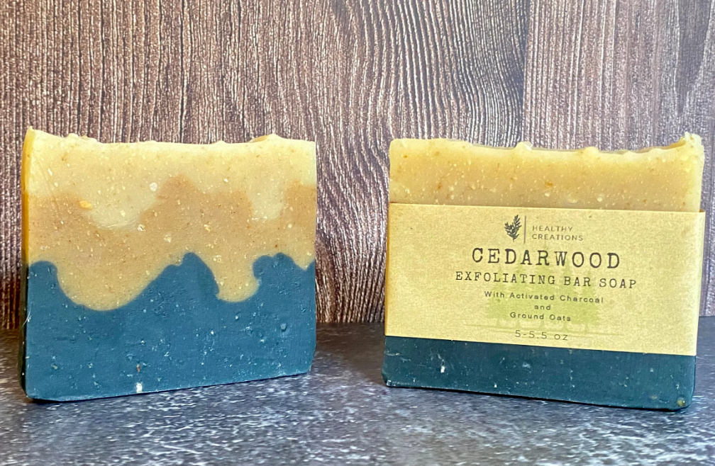 Organic Cedarwood Exfoliating Bar Soap