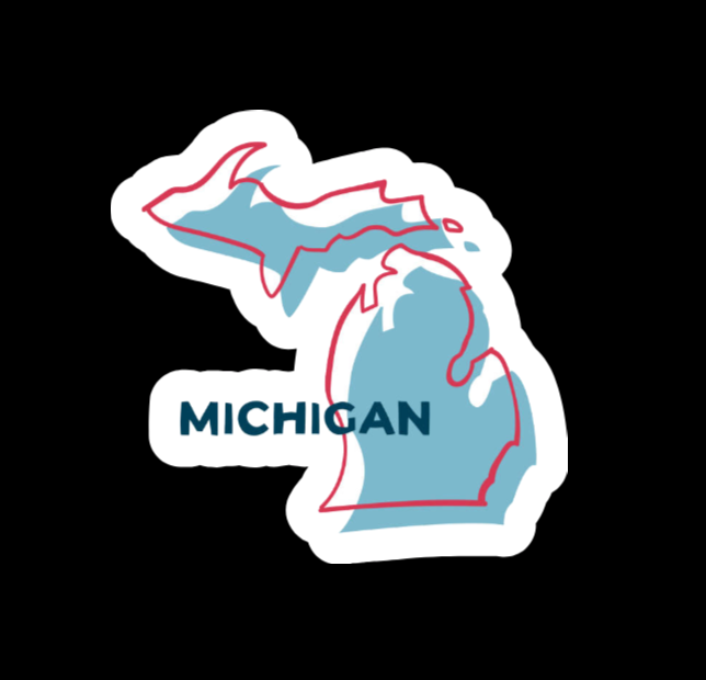 Sticker WaterProof - Michigan 3"