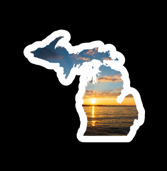 Sticker WaterProof - Michigan 2.6" Sunset