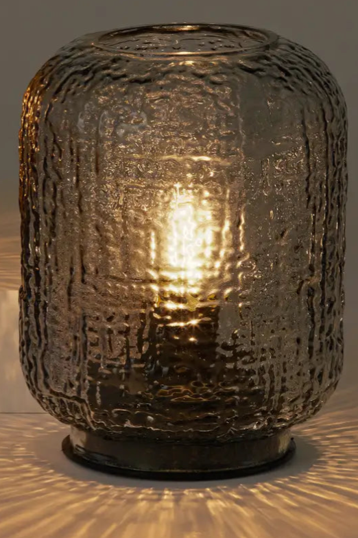 Textured Glass Led Table Lamp
