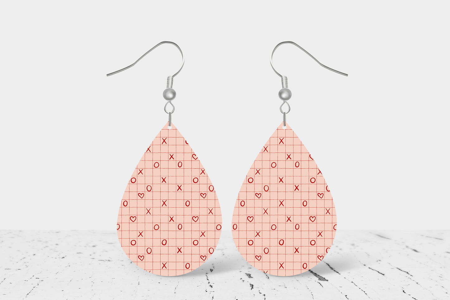 Teardrop Earrings (V10E) - Valentine Day XO's