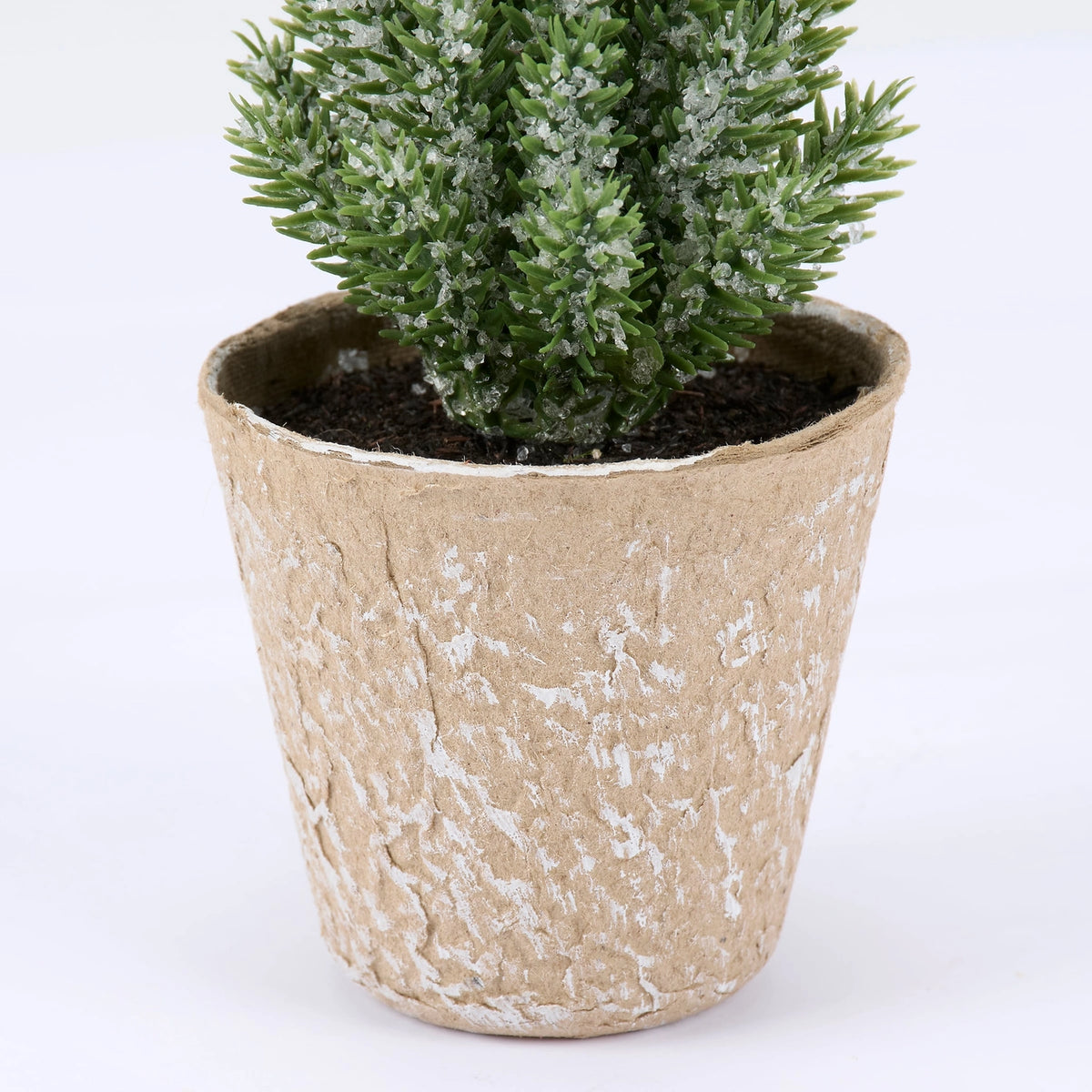 Mini Icy Pine Tree – Frosted Christmas Tabletop Decor
