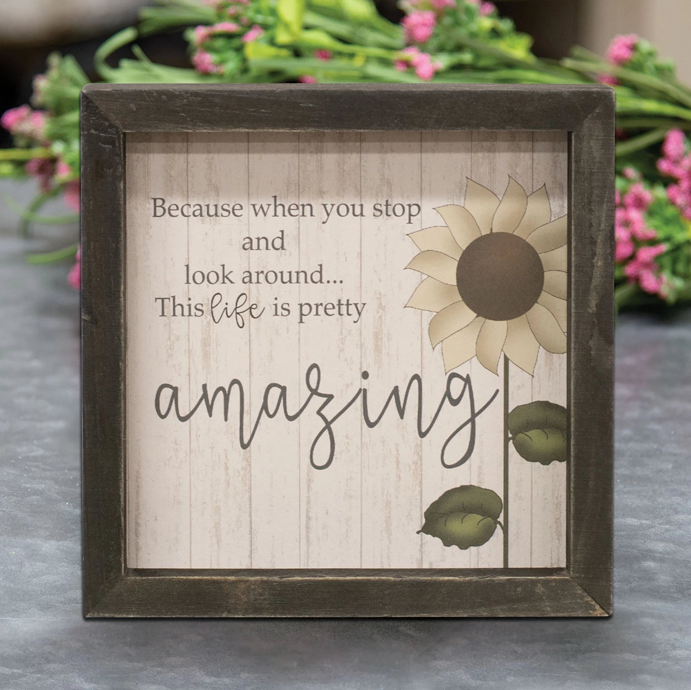 Life Is Amazing Framed Sign