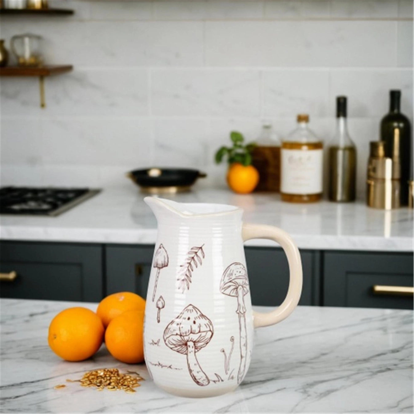 Ceramic Mushroom Vase/Water Pitcher