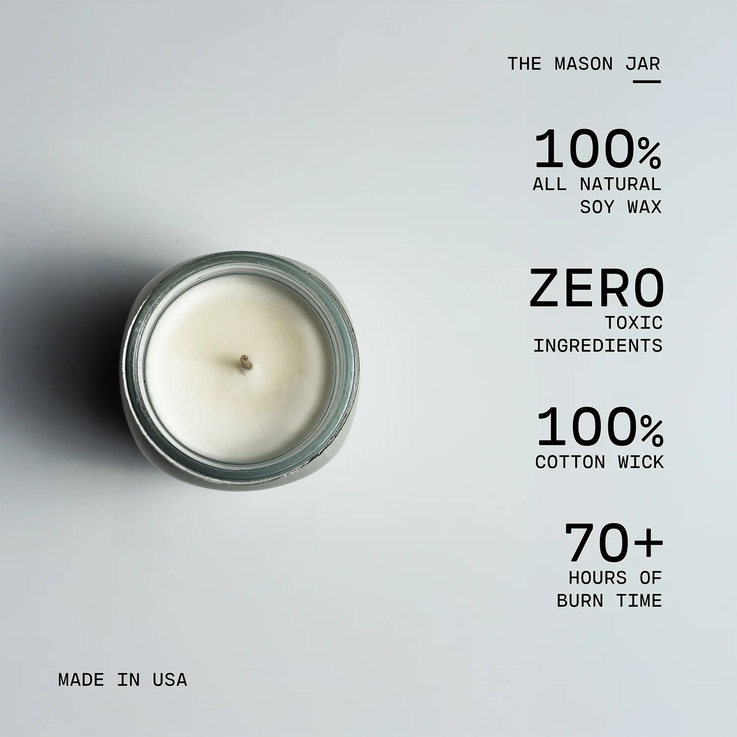 HELLO FALL SOY CANDLE - 13 oz Mason Jar