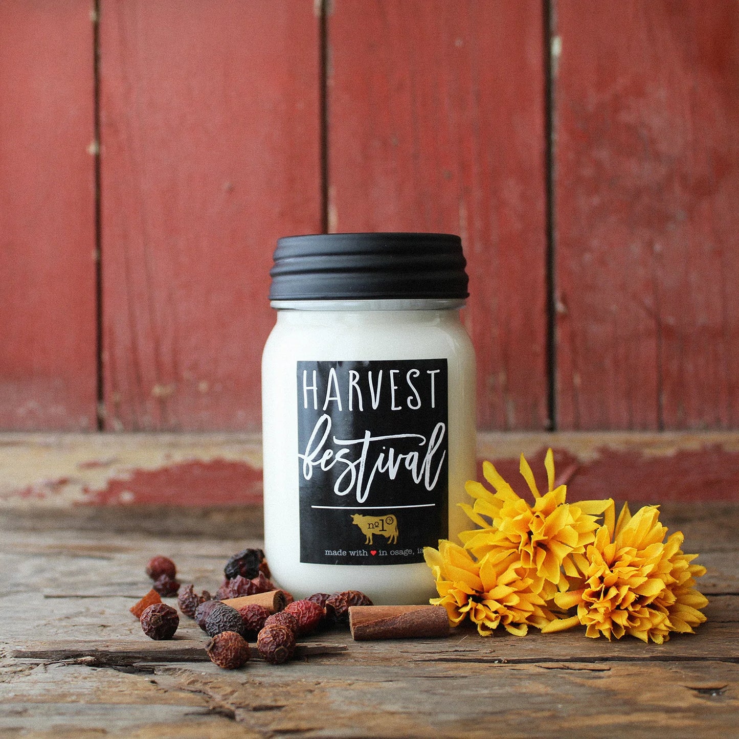 HARVEST FESTIVAL SOY CANDLE - 13 oz Mason Jar