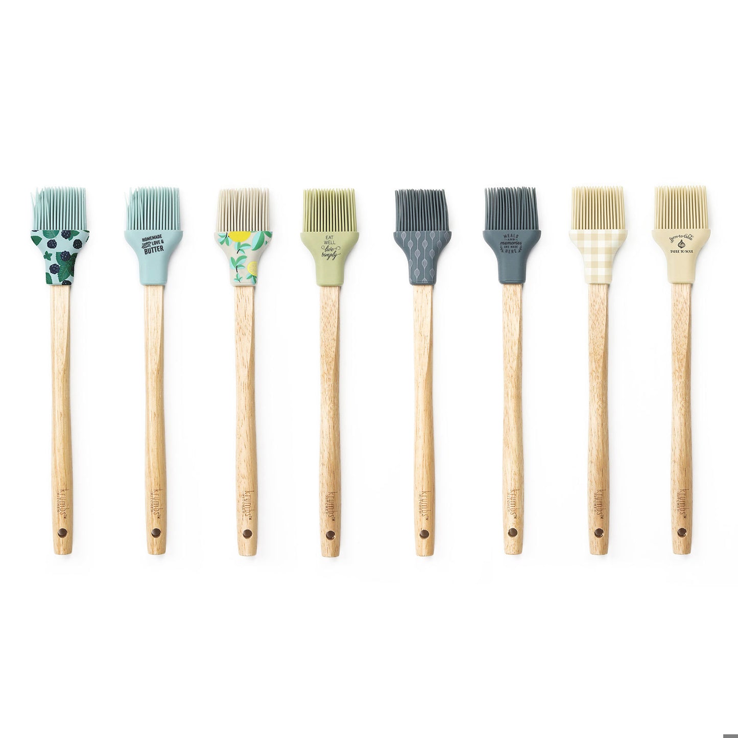 Krumbs Kitchen Farmhouse Collection Silicone Basting Brush - Made with Love & Butter