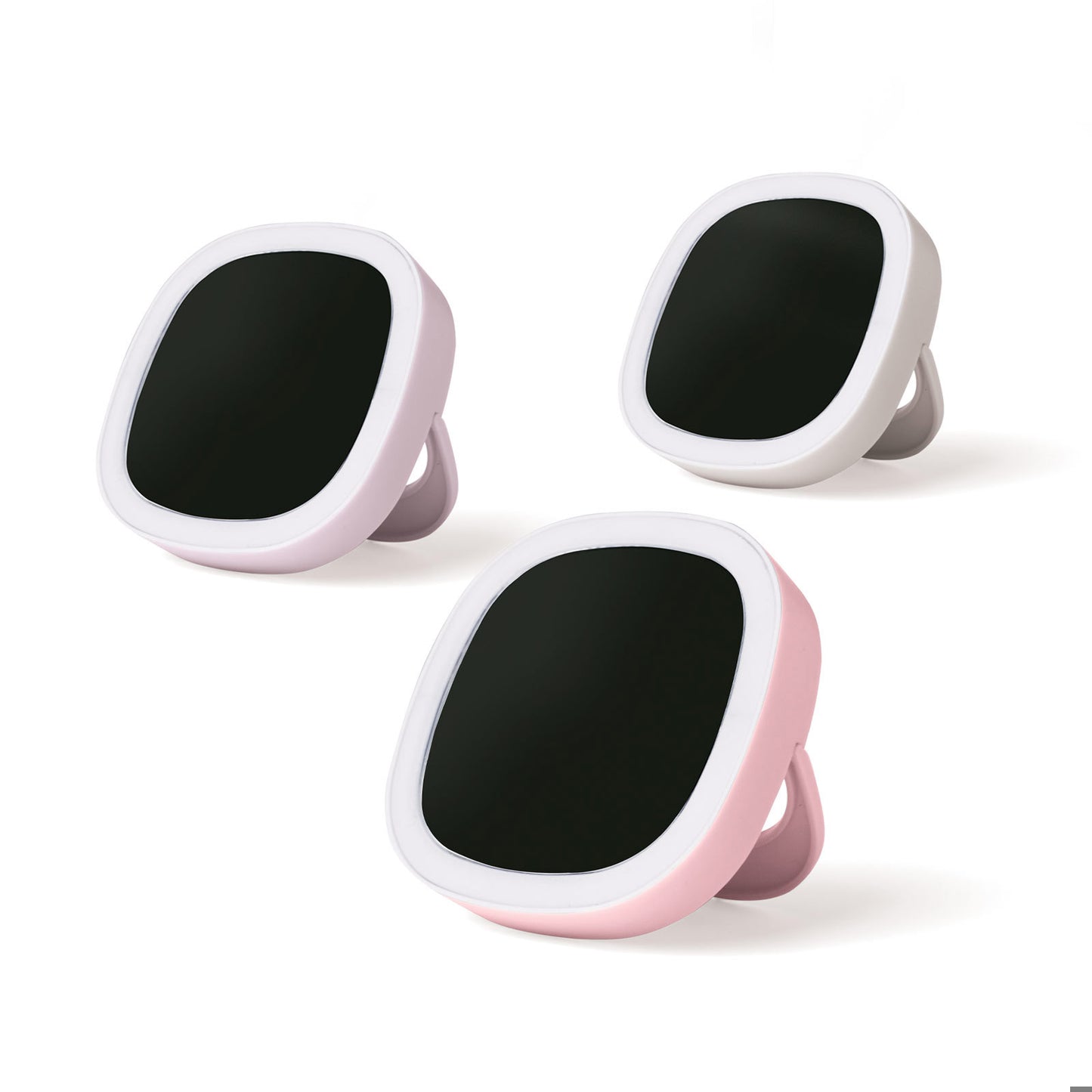 Lemon Lavender® Ready, Set, Glow Mini LED Makeup Mirror – Lighted Travel Mirror - Pink