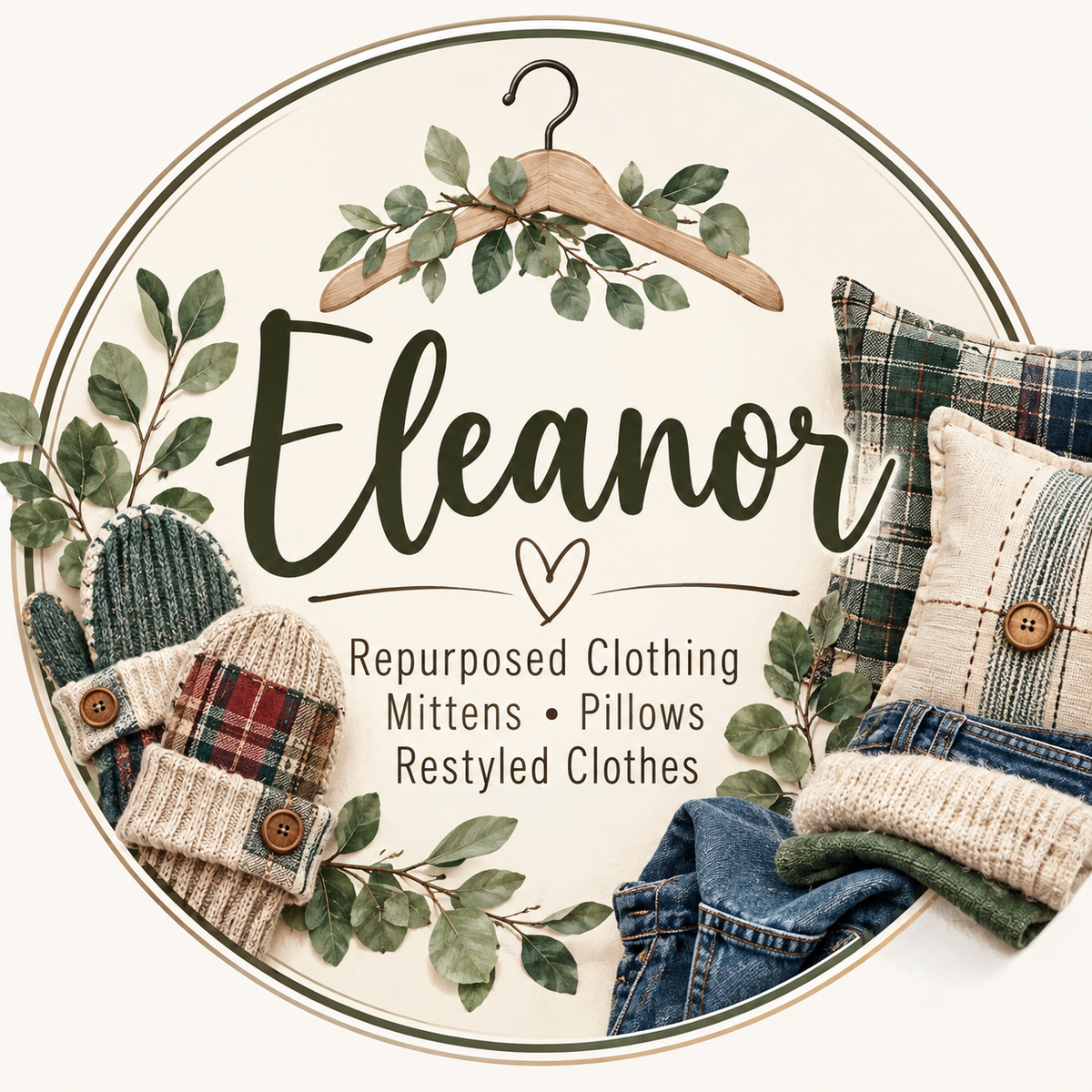 Eleanor – Repurposed Clothing, Mittens & Home Décor