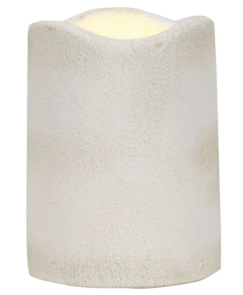 White Textured Timer Pillar – 3"x4"