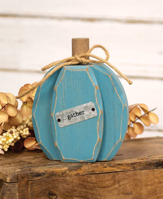 Chunky Blue Gather Pumpkin