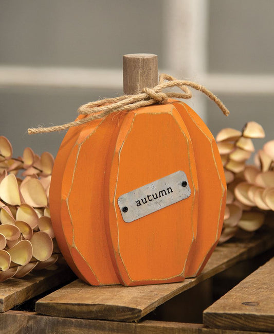 Orange Autumn Pumpkin Chunky Sitter