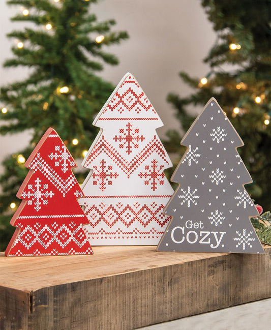 Get Cozy Sweater Christmas Tree Sitters, 3/Set