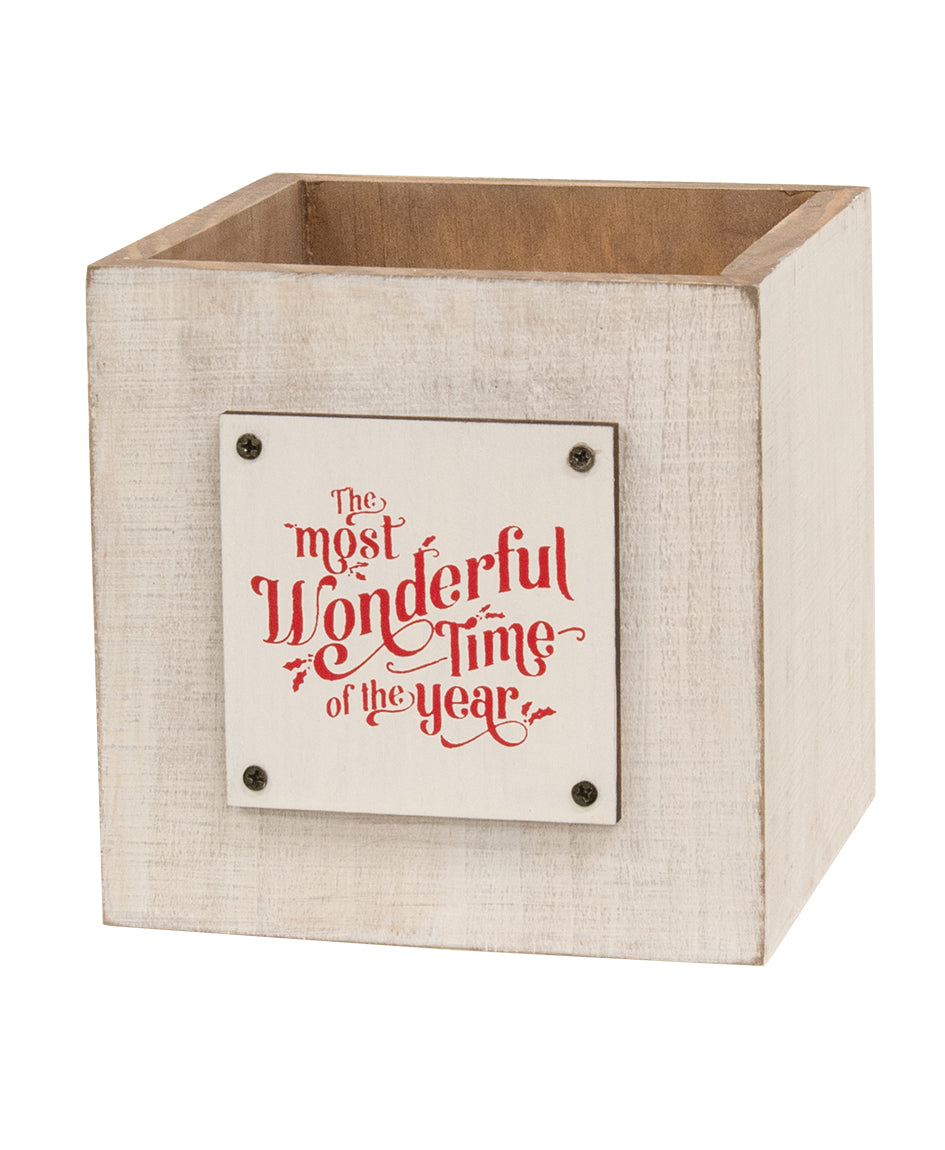 Most Wonderful Time of the Year Wooden Box