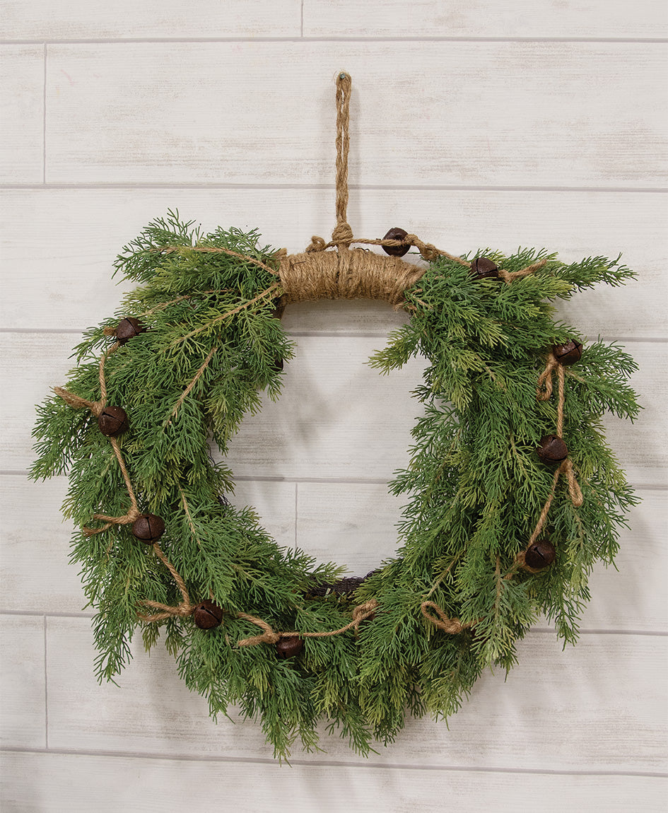 Rusty Jingle Bell Garland – 5 ft