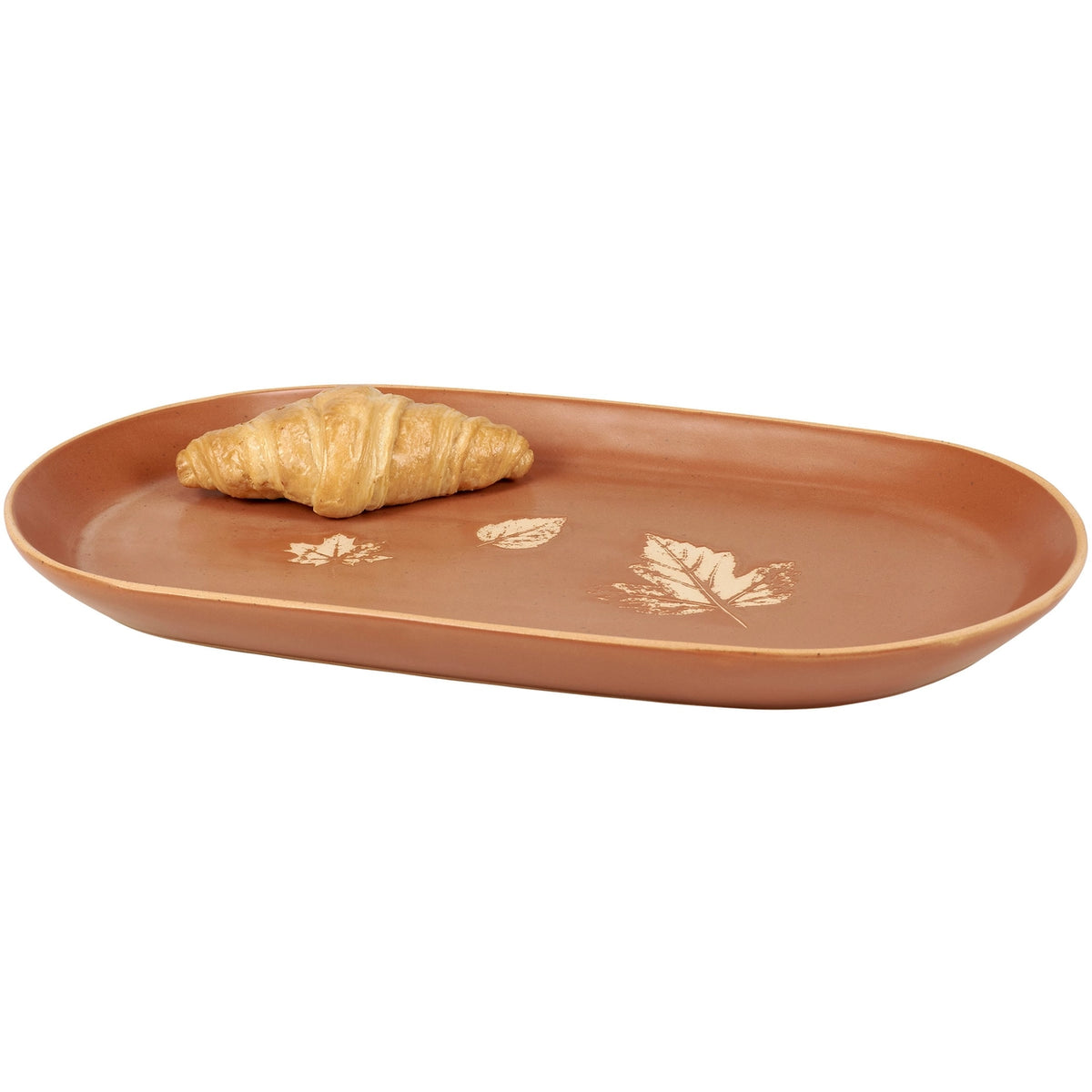 Fall Leaves Oval Stoneware Platter – 15.8"