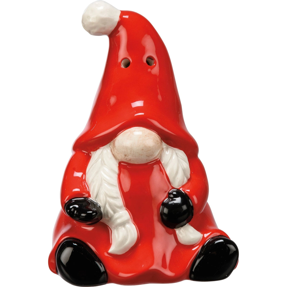Santa & Gnome Ceramic Christmas Salt and Pepper Shakers – Set of 2