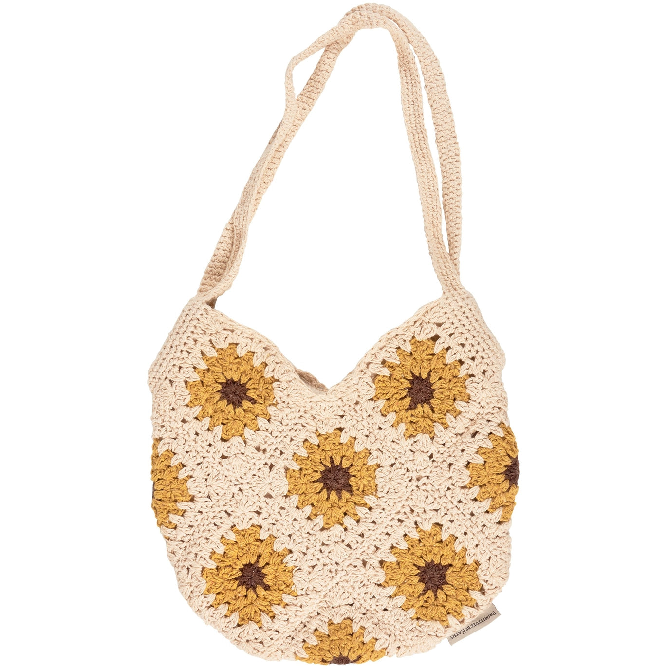 Crochet Sunflower Tote Bag