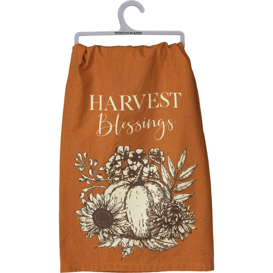 Moody Harvest Blessings Kitchen Towel