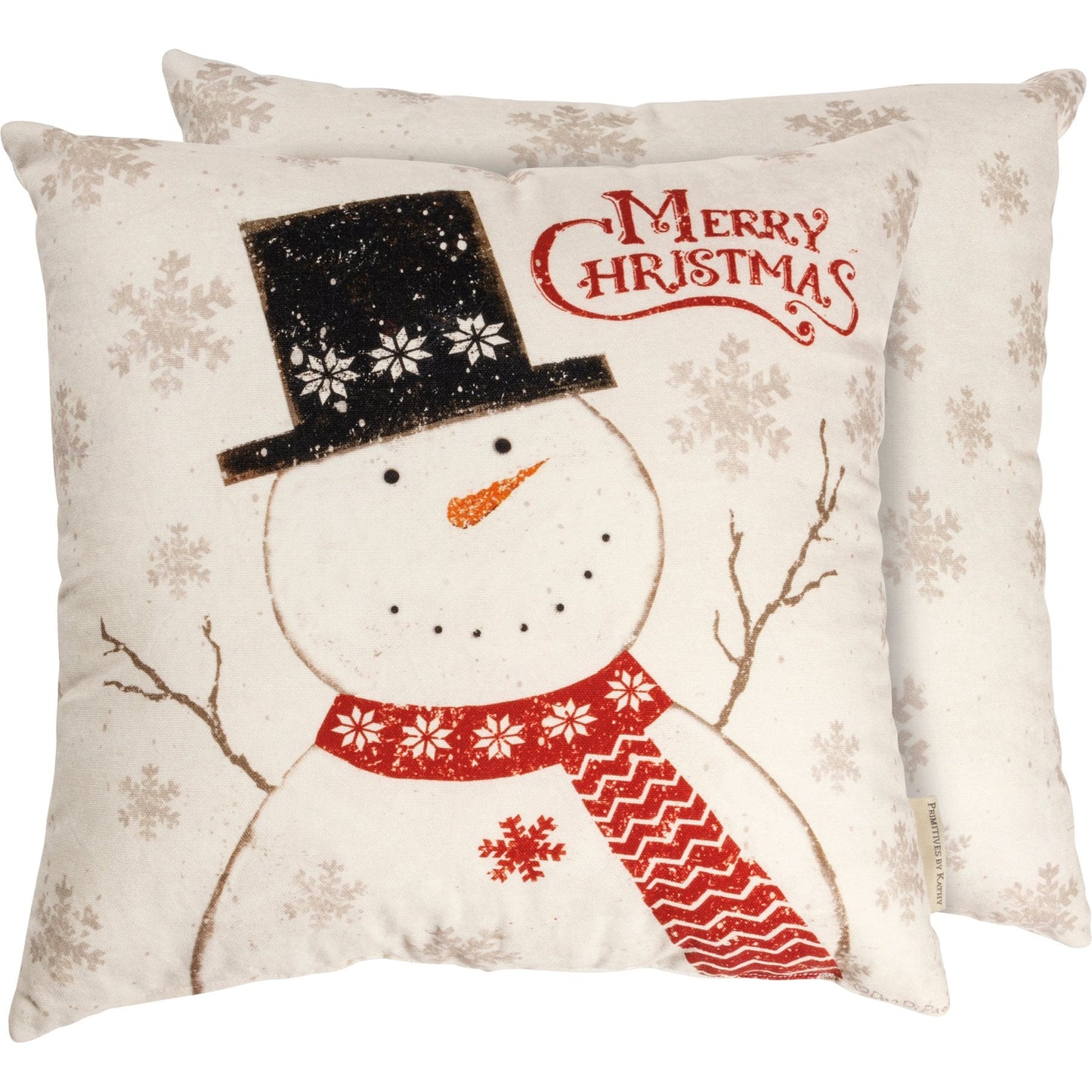 Nordic Merry Christmas Snowflake Pillow