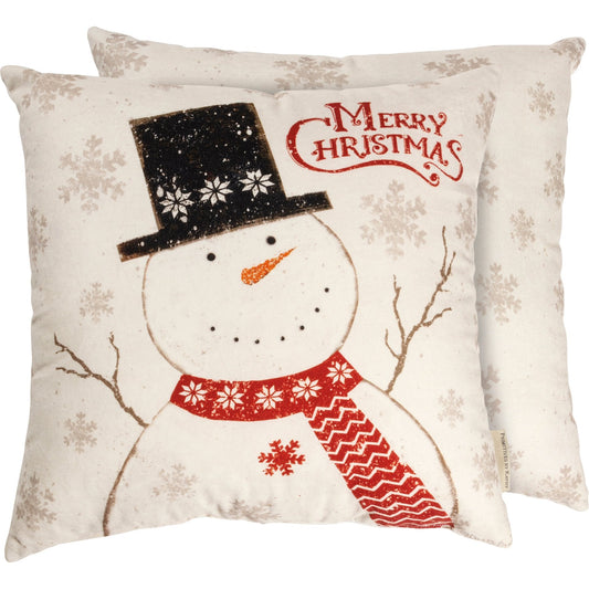 Nordic Merry Christmas Snowflake Pillow