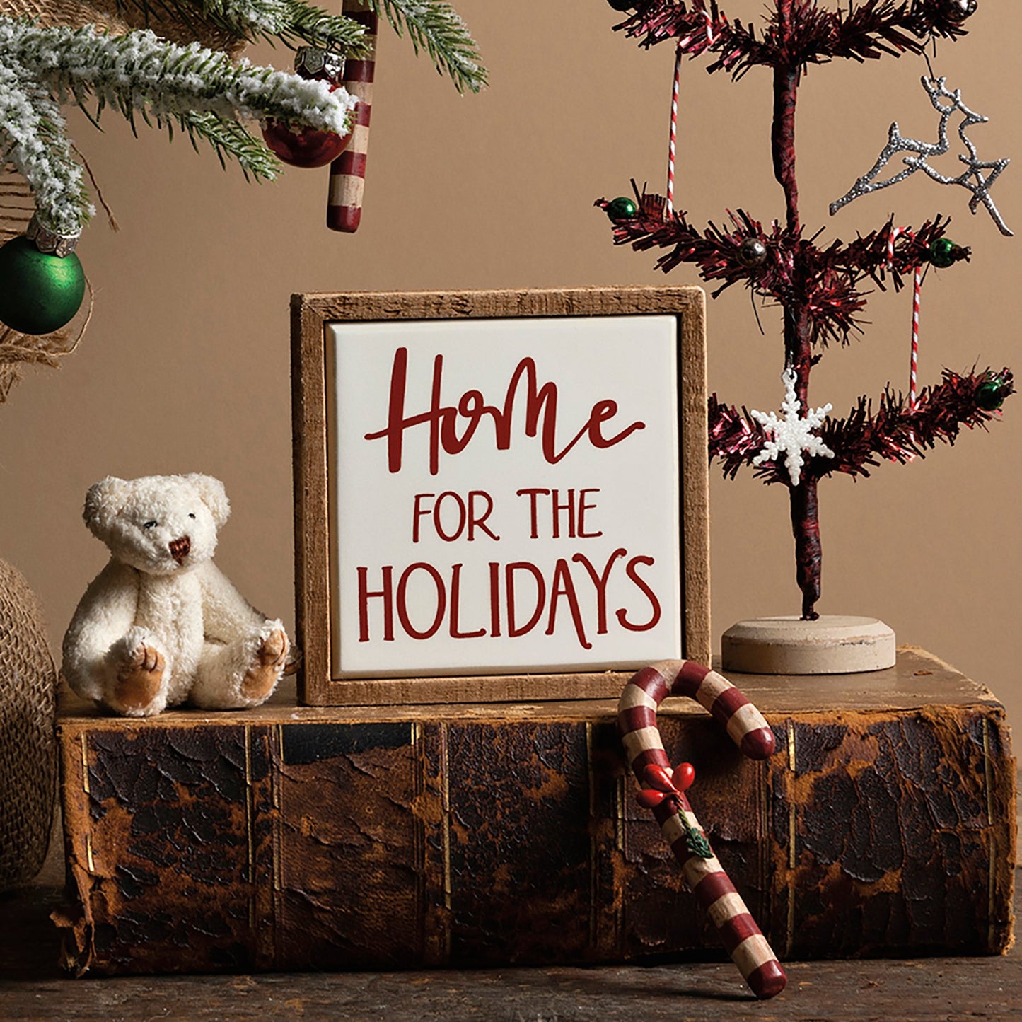 Home For The Holidays Box Sign Mini – Christmas Collection