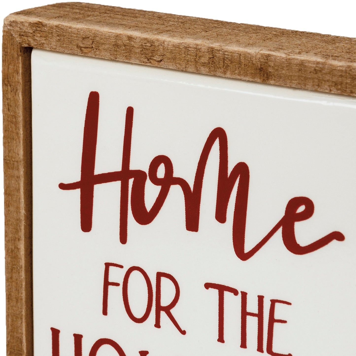 Home For The Holidays Box Sign Mini – Christmas Collection