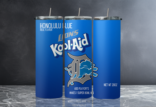 Lions Kool-Aid 20 oz Skinny Tumbler