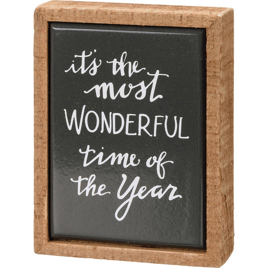Most Wonderful Time Of The Year Box Sign Mini – Christmas Collection