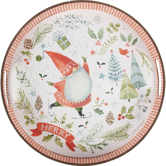 Merry Christmas Gnome Tray