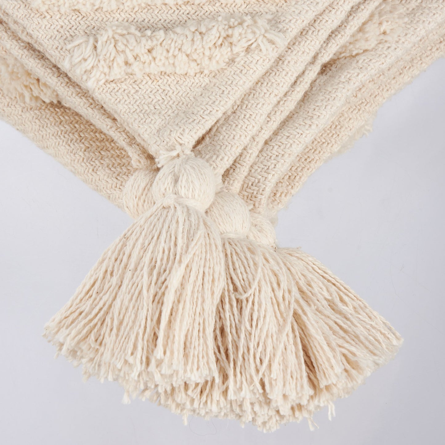 Tufted Diamonds Cotton Throw Blanket – 50” x 60”