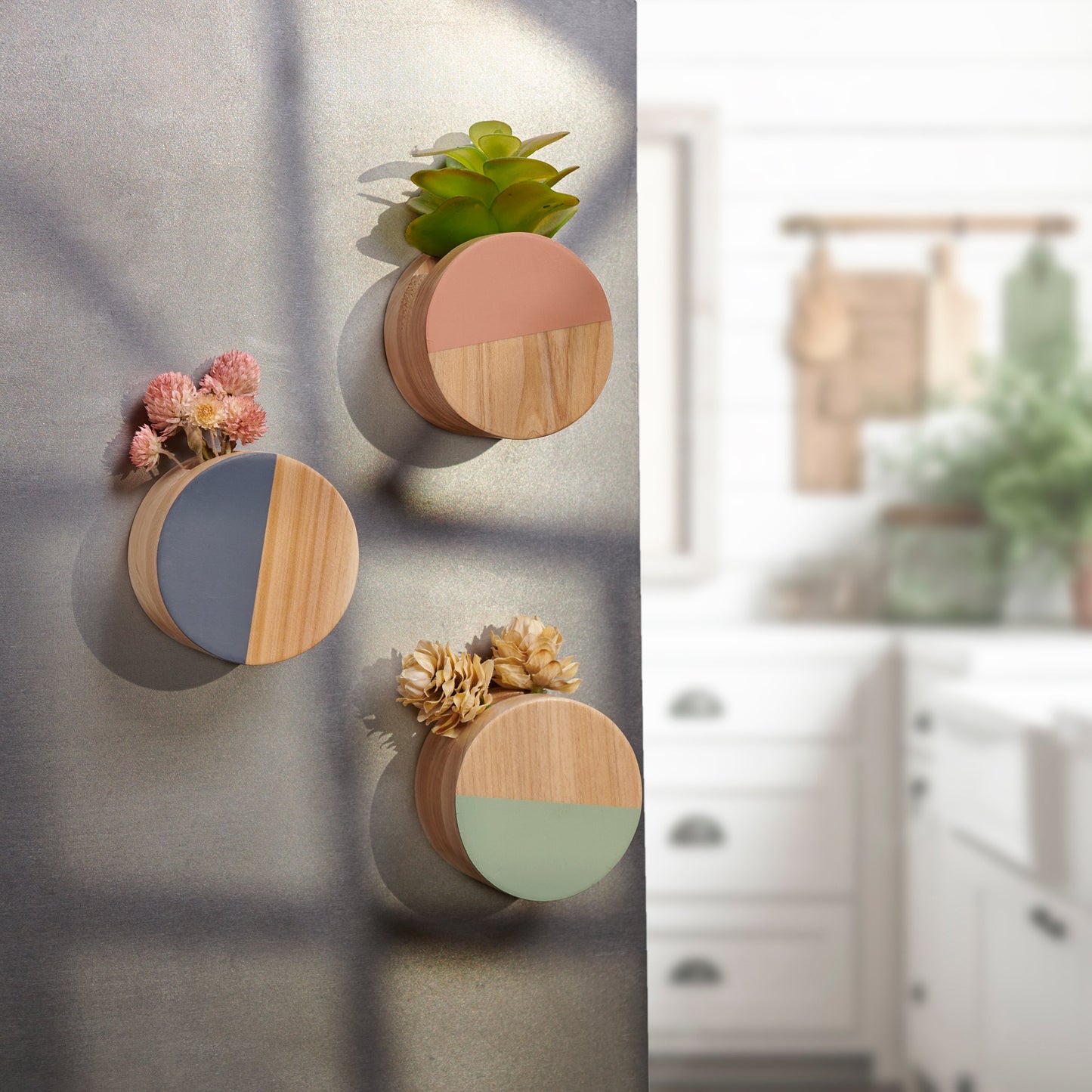 Round Planter Magnet Set
