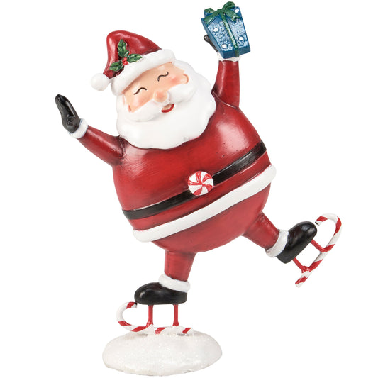 Skating Santa Figurine – Christmas Collection