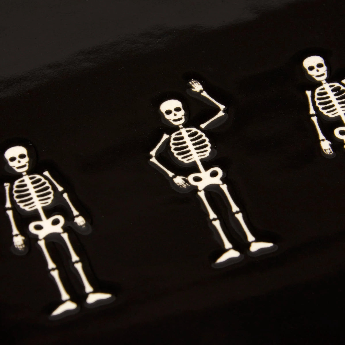 Skeletons Halloween Oval Stoneware Platter – 15.25"