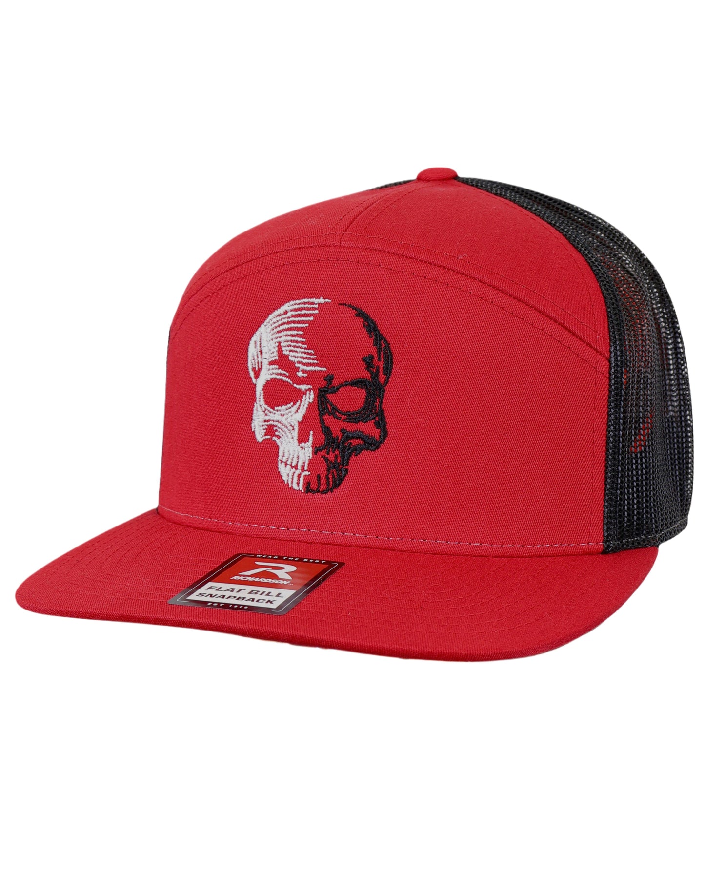 LIMITED EDITION Richardson 7 Panel Adjustable Cap - Two Tone Skull