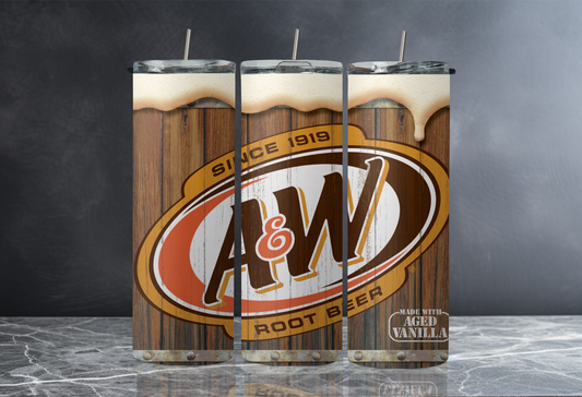 A & W Root Beer 20 oz Skinny Tumbler