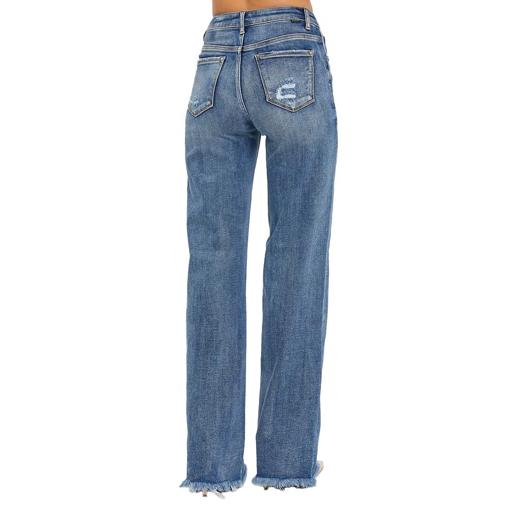 Risen Jeans Women's Dark High Rise Jeans - RDP5471