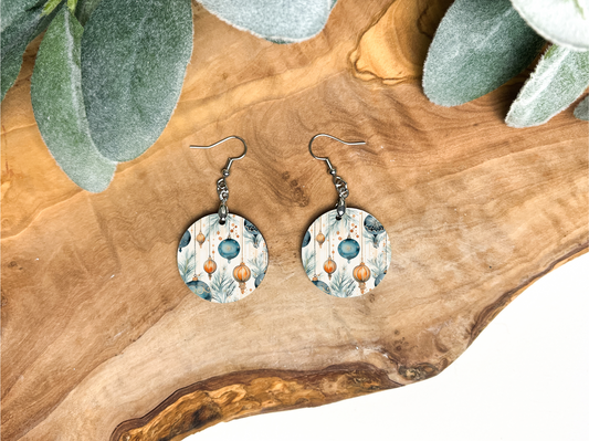 BOHO Christmas Ornament Round Earrings (2)