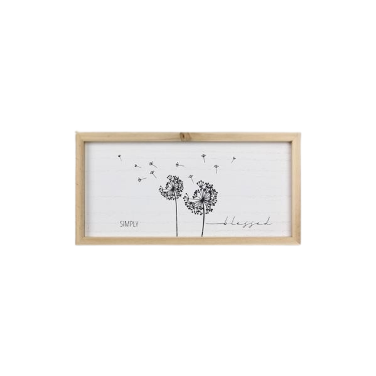 Simply Blessed Framed Box Sign