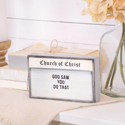 God Saw You Do That Block Sign