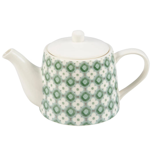 Floral Stoneware Teapot