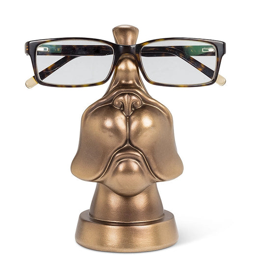 Dog Face Eyeglass Holder – Bronze
