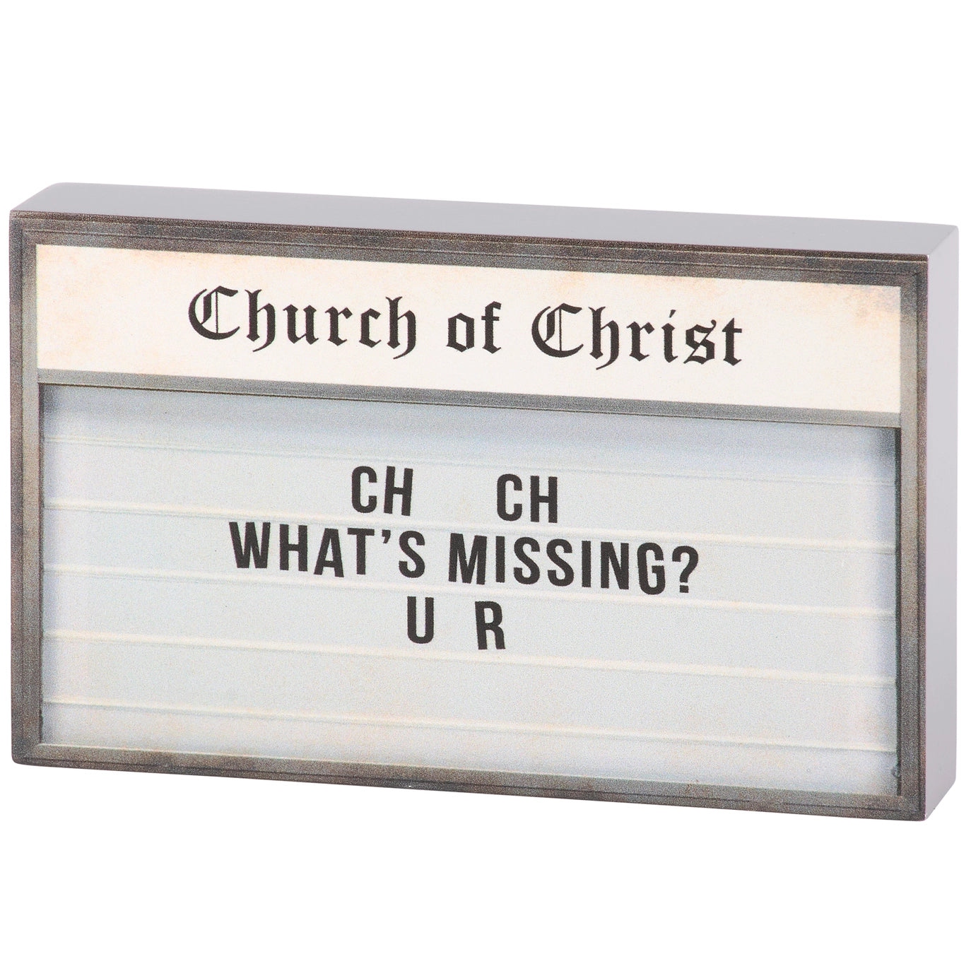 What’s Missing? Block Sign