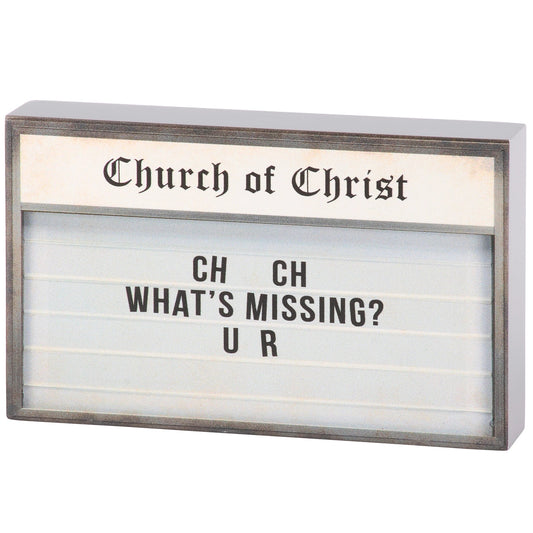 What’s Missing? Block Sign