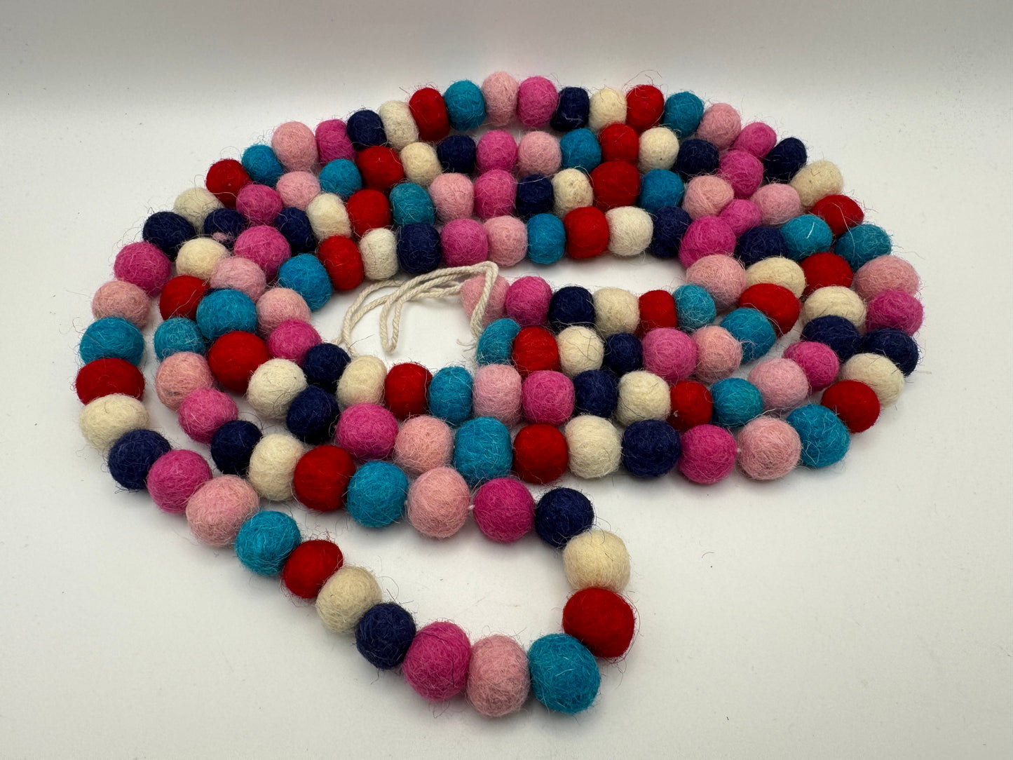 Colorful Felt Ball Garland – 6 ft | Bright Pom Pom Decor