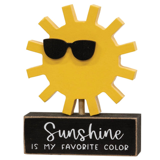 Sunshine Is My Favorite Color Wooden Sitter