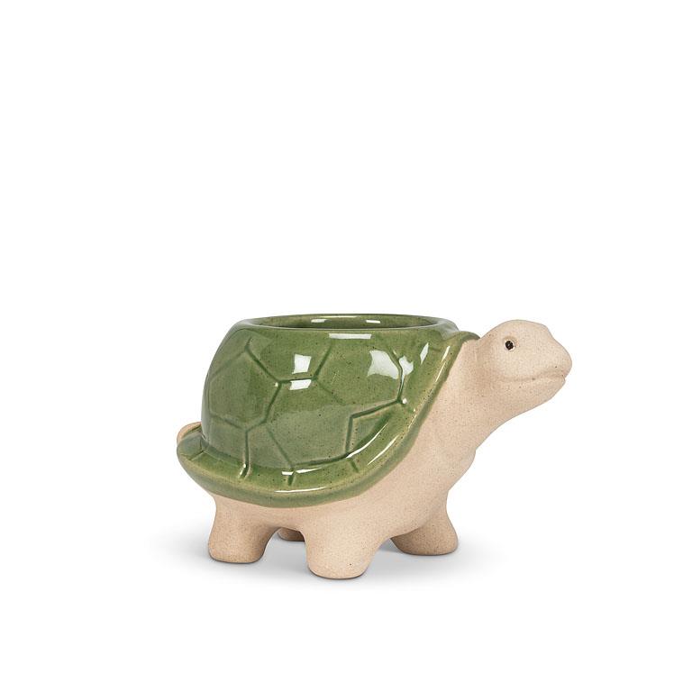 Small Green Turtle Planter