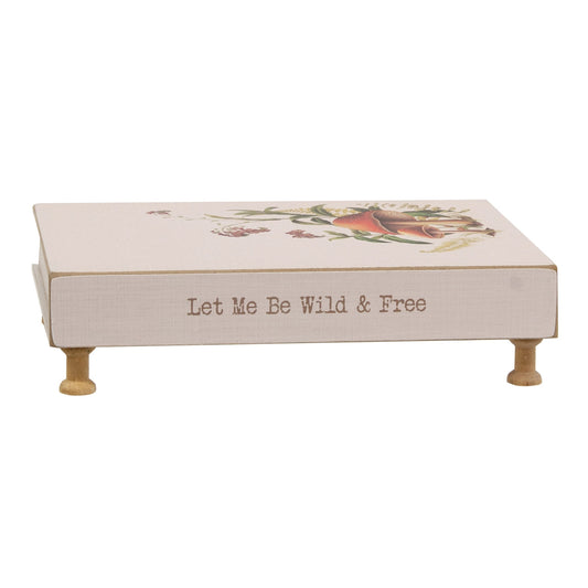 Let Me Be Wild & Free Mushroom Book Riser