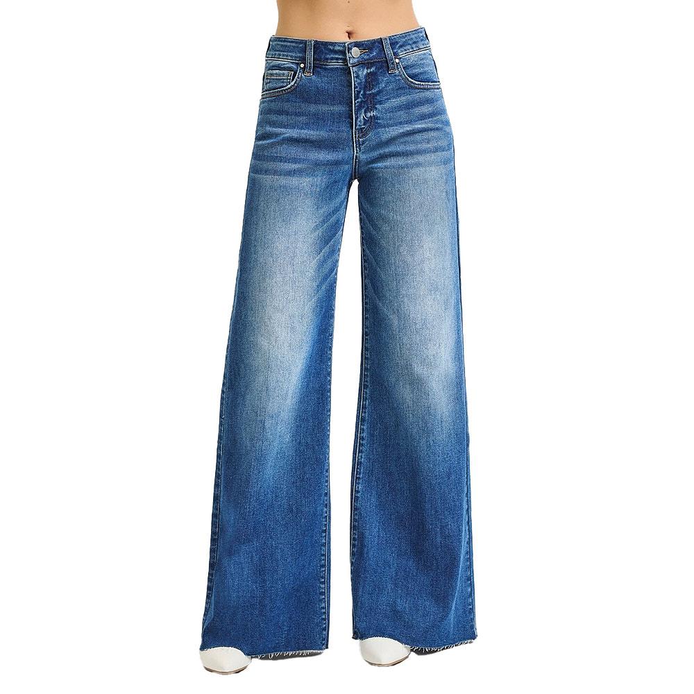 Risen Tummy Control High Rise Wide Leg Jeans - 7/28 – RDP5963